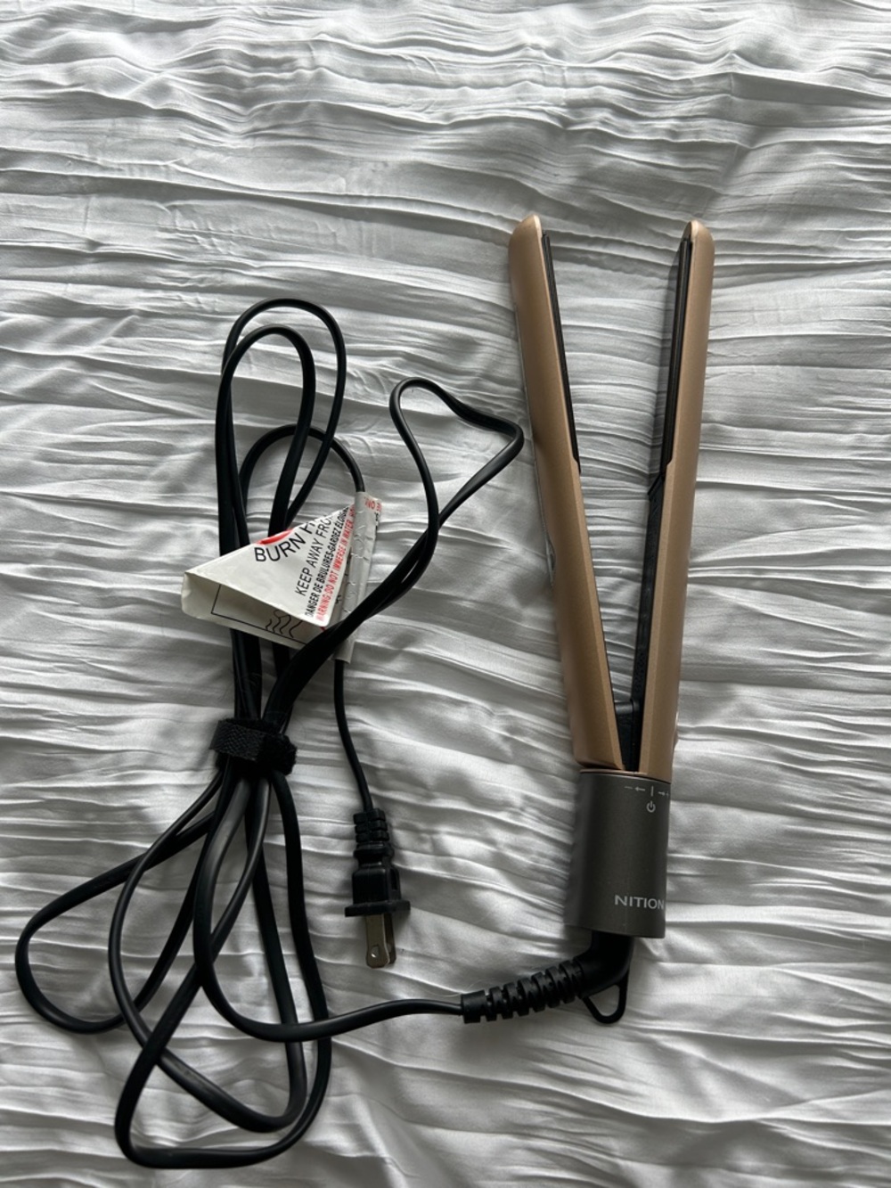 NITION Gold Ceramic Hair Straightener used once